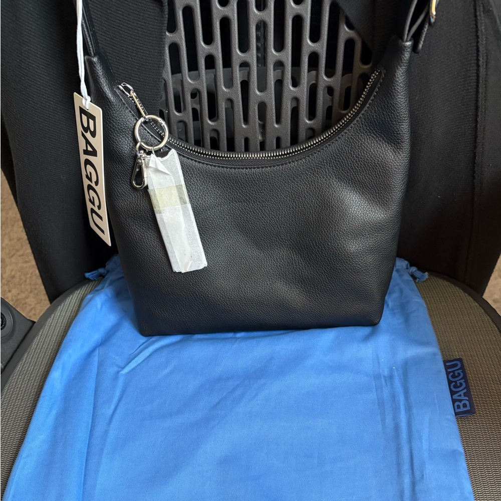 Baggu Mini Recycled Leather Shoulder Bag - Picture 2 of 9